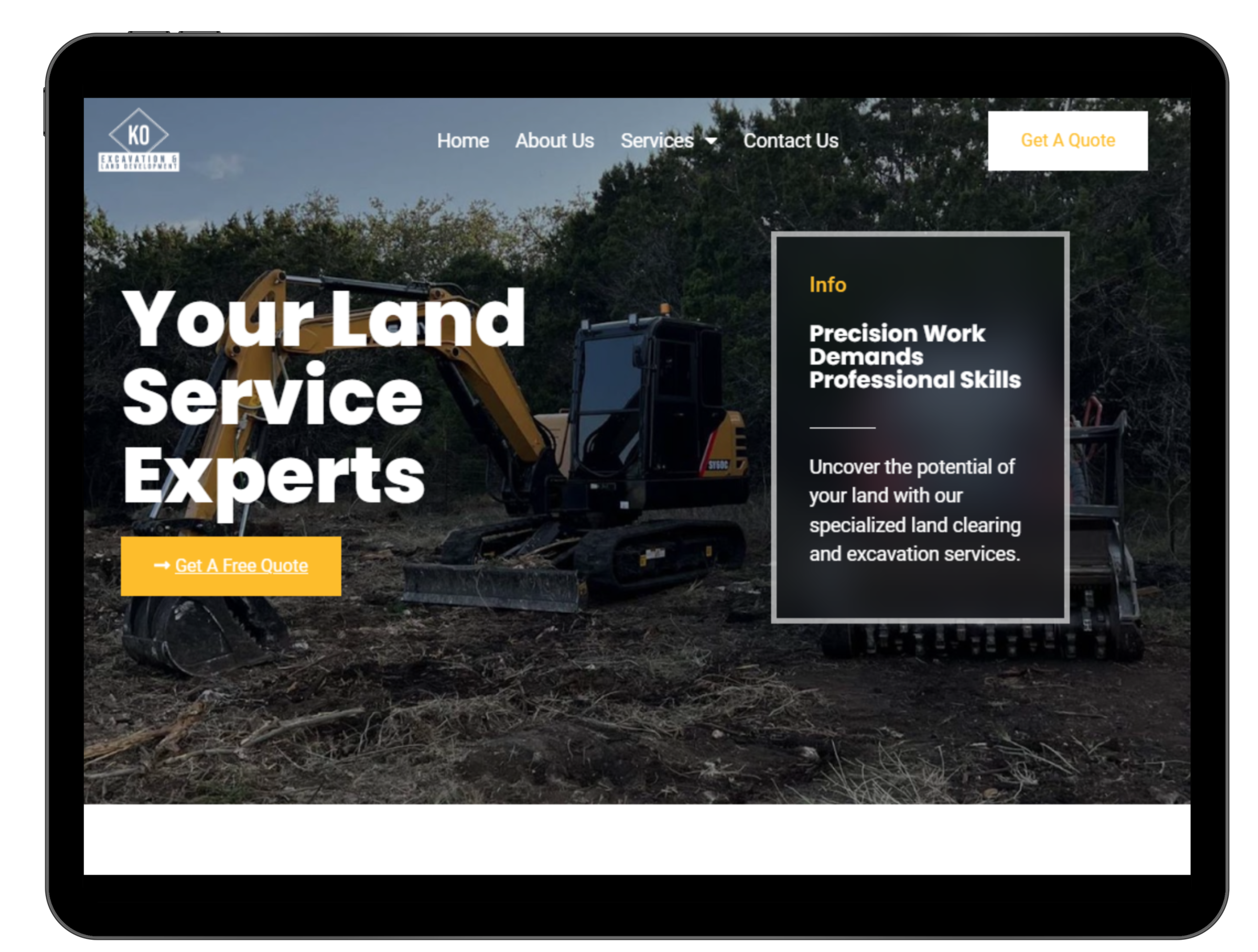 KO Website - WordPress Development and Implementation Example